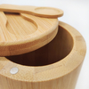 8-Jar Bamboo Wooden Rack with 360 Rotatable Serving Spoons Spice Jars and Laser Logo Functional Multifunction Design