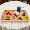 Portable Pine Wood Tray Classic Tray Single Layer Tableware Food and Beverage Storage Kitchen Use