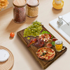 Acacia Charcuterie Platter and Meat Serving Board Wooden Cutting Board with Side Easy Access Handles