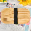 OEM Design Bamboo Kids Bento Lunch Box With Bamboo Cutting Board Lid Japanese Bento Box