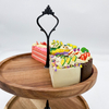 Eco-Friendly 3-Tier Acacia Wood Cake Stand & Serving Tray Tiered Cupcake Holder for Wedding Tea Parties Farmhouse