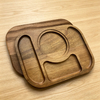 Rustic Natural Acacia Wood Tray Wholesale Rectangular Wooden Fruit Tray