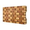Wholesale New Double-Sided End Grain Wood Chopping Board with Handle for Kitchen Food Charcuterie Bread and Juice Groove