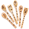 YCZM Bamboo Utensil Set Wooden Cooking Spoons and Spatulas Kitchen Tools Perfect for Nonstick Pan and Cookware