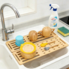 Hot Selling Foldable Bamboo Kitchen & Bathroom Dish Rack Collapsible Drain Board for Utensils & Tableware