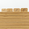 Bamboo Cutting Board Set with Holder 4pcs Bamboo Chopping Boards with Rack