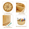 Pencil Pen Organizer Wooden Office Desk Organizer Office Supplies Jewelry Storage Box Tabletop Desktop Rack Storage for Pens