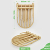 Factory Direct Wholesale Kitchen Countertop Foldable Bamboo Dish Drying Rack for Kitchen Utensils Drain Storage Tool