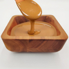 Eco-Friendly Mini and Disposable Wooden Square Bowl for Soy Sauce Dessert Dipping Sauce Perfect for Camping