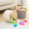 Wholesale Bamboo Circular Foldable Laundry Basket for Collecting Dirty Towels and Clothes