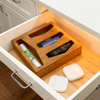 Durable Square Bamboo Lacquer Finish Storage Box Lid-Natural Color Tableware American Style Folding Design 0-1L Capacity Hot