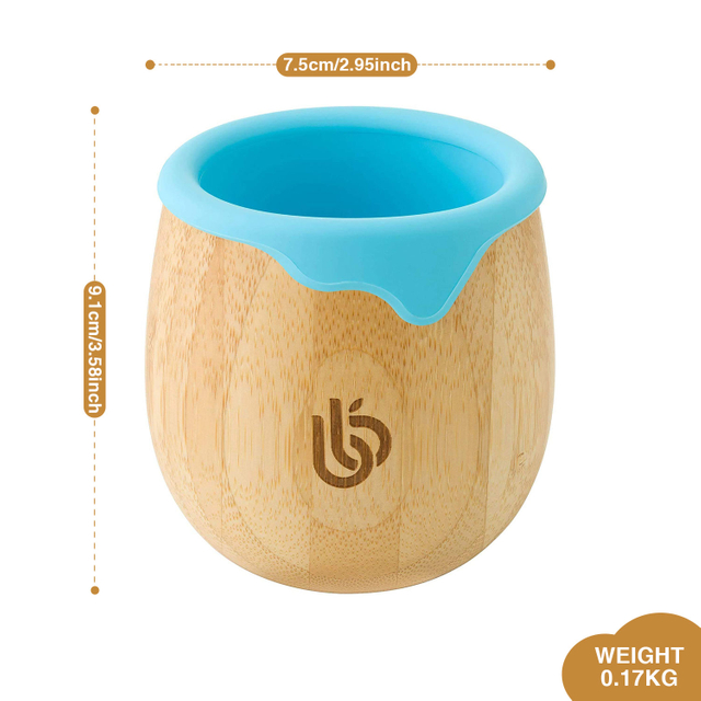 Explodes Detachable Design Baby Learns to Drink Water Bamboo Baby Cup BPA Free Eco-Friendly Food Grade Durable Cartoon Pattern