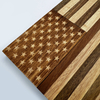 Creative American Flag Design Solid Wood Cutting Board for Kitchen Meal Preparation with Bamboo and Acacia Wood Combinations