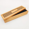 Buddhism Temple Religious Fall Eco-Friendly Durable Bamboo Aromatic Sachet Storage Box 24x6x5cm OEM Logo YCZM Brand Factory
