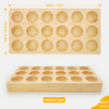 Bulk Eco-Friendly Bamboo Egg Storage Organizer Stackable Solid Bamboo Eggs Tray 18 Holes Egg Holder Refrigerator Countertop