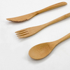 Wholesales Bamboo Spoon Wooden Fork Knife Kits Bamboo Cutlery Set for Camping
