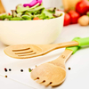 Bamboo Colorful Kitchen Utensils Set with Silicone Handle