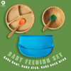 Large Amount of Preferential Natural Environmental Health Tableware | the Bamboo Baby Feeding Tableware Set Comes with a Bib