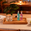 Luxury Single-Tier Bamboo Folding Leg Breakfast Tray with Handles Classic Design for Serving Food on Sofa or in Kitchen