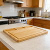 Extra Large Laser Engraved Bamboo Chopping Block with Juice Grooves Dishwasher Safe Totally Natural Organic Material