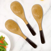 Environmentally Friendly and Non-toxic 7-Inch Serving Utensils Large Bamboo Spoon for Cooking Scoops Included
