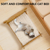 Customizable Size Logo Bamboo Pet Bed Modern Design Indoor Cat Small Dog Bed with Removable and Washable Cushion