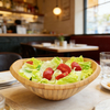 High Quality Factory Wholesale Custom Wooden Disposable Eco-Friendly Large Serving Antique Natural Bamboo Salad Bowl Food Fruit