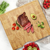 End Grain Cutting Board Large Rubber Wood Cutting Board with Juice Groove