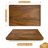 Large Thick Bamboo Cutting Board with Edge Grain Juice Groove Reversible Hand Grips Lifetime Replacement for Kitchen Use
