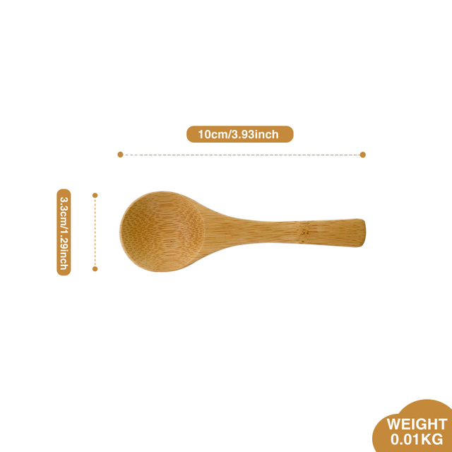 Wholesale 10cm Engraved Honey Mini Wooden Spoon Bamboo Mini Wood Spoon for Giveaways