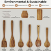 Teak Natural Wood Tableware Spoon Ladle Turner Rice Colander Soup Skimmer Cooking Spoon Scoop Kitchen Reusable Tool Kit