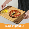 Eco-Friendly Three-Piece Bamboo Walnut Cutting Board for Kitchen Customized Rectangle Square Chopping Board Deep Grooves