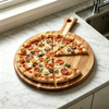 Acacia Wood Pizza Peel, 12 Inch Cutting Board, Acacia Wooden Cheese Paddle Board, Acacia Wood Cutting Board