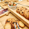 Popular Bamboo Square Charcuterie Boards Knife Set Kitchen Serving Platter Cheese Board Accessories Laser Engraved Non-Toxic