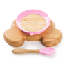 Custom Design Kids Bamboo Wooden Suction Plate