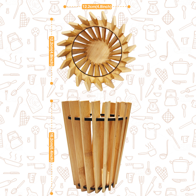 Wholesale Eco-Friendly Custom Bamboo Utility Rack Natural Bamboo Cutlery Spoon Wood Utensil Crock Flatware Organizer for Kitchen