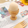 Eco-Friendly Bamboo Egg Cup & Holder Stylish Wooden Egg Racks for Home Kitchen Use Hand Wash Only 5x5x5.5cm