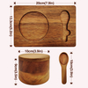 Eco-Friendly Acacia Wood Salt Keeper with Lid, Stylish Spice Storage Box for Home Kitchen & Culinary Use