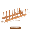 Kitchen Storage Cabinet Dish Plate Book Bowl Cup Pot Lid Cutting Board Drying Bamboo Standing Type Non-folding Detachable Rack