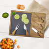 Bestselling Premium Acacia Wood Steak and Cheese Board Set with Laser Logo Includes Chopping Tool and Knife