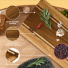 Acacia Wood Column Base Tray Cutting Board Kitchen and Home Decorative Chopping Block