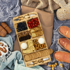 Portable Foldable Bamboo Cheese Board Set Laser Logo Includes Charcuterie Knife for Serving Charcuterie Board for Picnics Travel