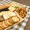 Valentine Gift Set Large Magnetic Charcuterie Board Heart Shaped Bamboo Cheese Serving Platter Dish & Plates
