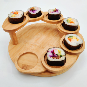 Kitchen Tools Bamboo Food Tray Mini Plate Bamboo Sushi Plate