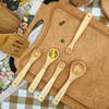 Cooking Tools Wooden Kitchen Utensils Cake Making Spoon Five Sets of Bamboo Measuring Spoons