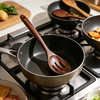 Hot Selling Sustainable Eco-Friendly Wooden Slotted Serving Spoon Ergonomic Acacia Wood Handle Food Safe Kitchen Utensil for