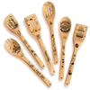 YCZM Bamboo Utensil Set Wooden Cooking Spoons and Spatulas Kitchen Tools Perfect for Nonstick Pan and Cookware