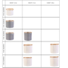 Wholesale Bamboo Circular Foldable Laundry Basket for Collecting Dirty Towels and Clothes