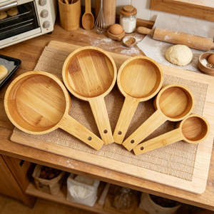 Wholesale Bamboo Scoop Tea Coffee Small Spoon Spatula Measuring Spice Rice Bamboo Litter Handcrafted Coffee Tea Tools