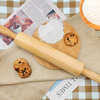 Premium Eco-friendly Wooden Rolling Pin with Custom Logo Long Round Shape Manual Use High Quality Wood Factory Price Wholesale